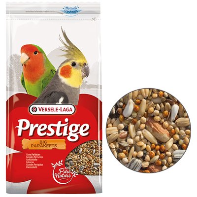Versele-Laga Prestige Big Parakeet зернова суміш з горіхами, корм для середніх папуг 218808 фото